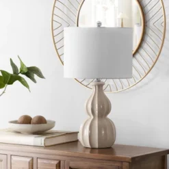 Wade Ceramic Table Lamp - Ivory - Safavieh