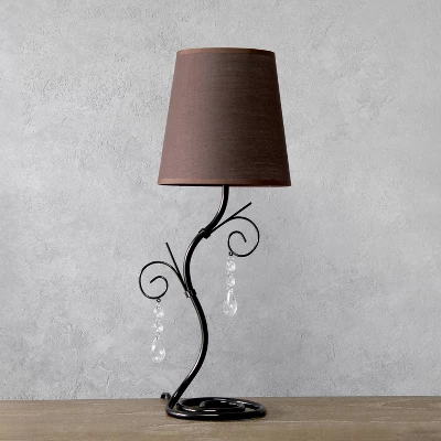 19" Contemporary Metal Winding Ivy Table Desk Lamp with Brown Fabric Shade - Creekwood Home 19" Contemporary Metal Winding Ivy Table Desk Lamp With Brown Fabric Shade - Creekwood Home -Famous Lighting Store GUEST 00feac57 a6fd 474b 9f22 ffa08e9ef203