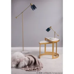 73" Marcel Floor Lamp Blue/Gold/White - LumiSource -Famous Lighting Store GUEST 01e71589 0764 40e2 a638 75be4766c761