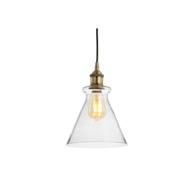 7.5" Adjustable Metal Goldwater Drop Pendant (Includes Energy Efficient Light Bulb) Brass - JONATHAN Y 7.5" Adjustable Metal Goldwater Drop Pendant (Includes Energy Efficient Light Bulb) Brass - JONATHAN Y -Famous Lighting Store GUEST 030939e2 1ef6 47d1 99e0 c709162e12a9