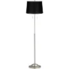 360 Lighting Abba Modern Floor Lamp Standing 66" Tall Brushed Nickel Silver Black Satin Tapered Drum Shade For Living Room Bedroom Office House Home -Famous Lighting Store GUEST 0444db7c 4712 4bef a144 c5bfe58bf192