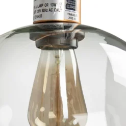 Metal And Wood Floor Lamp With Glass Globe Shade Gold - Storied Home -Famous Lighting Store GUEST 04d0e54a d216 4d09 a7da e0929e2b65ac