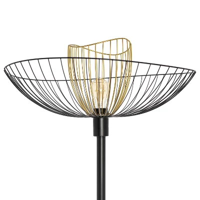 71" Demi Painted Metal 1-Light Floor Lamp with Black and Gold Painted Metal Shade - River of Goods 71" Demi Painted Metal 1-Light Floor Lamp With Black And Gold Painted Metal Shade - River Of Goods -Famous Lighting Store GUEST 0666f2c5 46e1 439a 8d40 4576dc2aa9ee