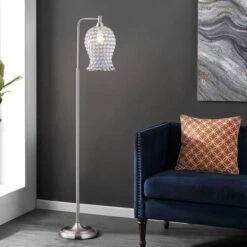 Izzy Iron Floor Lamp (Includes LED Light Bulb) Nickel - Safavieh 4 Izzy Iron Floor Lamp (Includes LED Light Bulb) Nickel - Safavieh -Famous Lighting Store GUEST 08d03574 ed17 4b87 acbe 37a0100332de