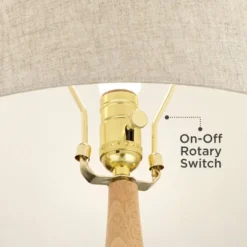 360 Lighting Sevilla 29" Tall Mid Century Modern End Table Lamp Green Ceramic Single Living Room Bedroom Bedside Nightstand House Oatmeal Shade -Famous Lighting Store GUEST 09e420c4 927b 4155 a2b9 dfefdc1567d7