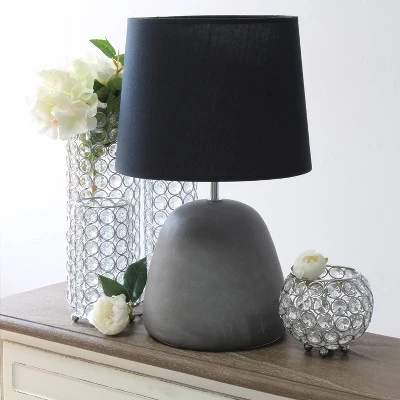 Round Concrete Table Lamp with Shade Black - Simple Designs Round Concrete Table Lamp With Shade Black - Simple Designs -Famous Lighting Store GUEST 09e8418c b67f 4456 9480 a6e58726550d