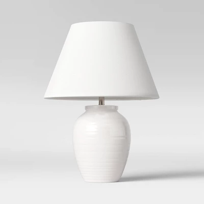 Turned Ceramic Table Lamp White - Threshold™ Turned Ceramic Table Lamp White - Threshold™ -Famous Lighting Store GUEST 0c5fcf73 910a 479f a8ce c7fb931048d7