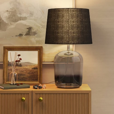 Smoked Glass Table Lamp Black (Includes LED Light Bulb) - Threshold™ Smoked Glass Table Lamp Black (Includes LED Light Bulb) - Threshold™ -Famous Lighting Store GUEST 0eee6bd1 aaa1 4f0e a754 63834a9aa2d0
