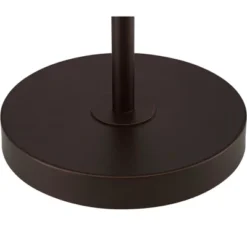 360 Lighting Caper Modern Floor Lamp With Tray Table 60 1/2" Tall Bronze USB And AC Power Outlet Off White Fabric Drum Shade For Living Room Office -Famous Lighting Store GUEST 0ef85620 c166 4123 b1ed 43113cee036b