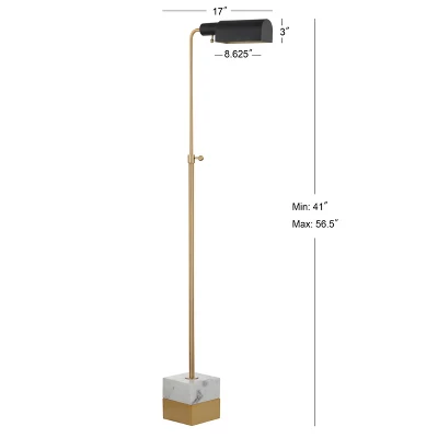 56.5" Iva Adjustable Library Floor Lamp Gold (Includes LED Light Bulb) -JONATHAN Y 56.5" Iva Adjustable Library Floor Lamp Gold (Includes LED Light Bulb) -JONATHAN Y -Famous Lighting Store GUEST 0f49620c bf49 47e6 93f8 1b2cbb406e8c