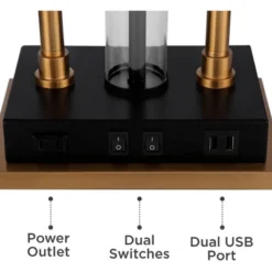 Possini Euro Design Griffin Modern Gooseneck Desk Lamp 31" Tall Gold With USB Charging Port Black Metal Rectangular Shade For Bedroom Living Room Kids 5 Possini Euro Design Griffin Modern Gooseneck Desk Lamp 31" Tall Gold With USB Charging Port Black Metal Rectangular Shade For Bedroom Living Room Kids -Famous Lighting Store GUEST 0ffcf231 80f2 4393 b295 a80284adc60c