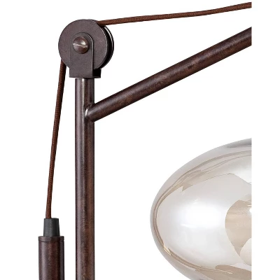 Franklin Iron Works Modern Industrial Desk Lamp 29" Tall with USB Charging Port Bronze Metal Cognac Glass Shade for Bedroom Living Room House Bedside Franklin Iron Works Modern Industrial Desk Lamp 29" Tall With USB Charging Port Bronze Metal Cognac Glass Shade For Bedroom Living Room House Bedside -Famous Lighting Store GUEST 103bb17e ff36 4053 9c84 91012674bd4f
