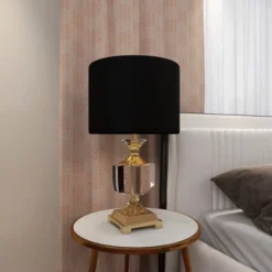 Crystal Table Lamp With Drum Shade Gold - Olivia & May 11 Crystal Table Lamp With Drum Shade Gold - Olivia & May -Famous Lighting Store GUEST 105bd525 980e 4922 b511 b81ed9106e1f