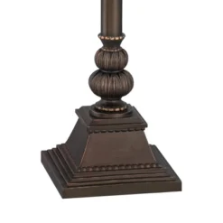 Kathy Ireland Vintage Torchiere Floor Lamp 72" Tall Bronze Tortoise Shell Font Frosted Glass Shade For Living Room Reading House -Famous Lighting Store GUEST 10d870bd a66e 4d19 8a91 684635e09672