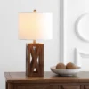 21.5" Wood Stewart Table Lamp (Includes LED Light Bulb) Brown - Jonathan Y -Famous Lighting Store GUEST 1125f25b 852f 4fba 8f01 2b8400da0265
