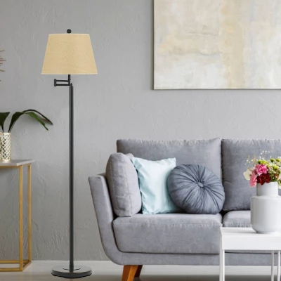 60" 3-way Andros Metal Swing Arm Floor Lamp in Dark Bronze - Cal Lighting 60" 3-way Andros Metal Swing Arm Floor Lamp In Dark Bronze - Cal Lighting -Famous Lighting Store GUEST 145c65fc e854 4f8e a26c 7717626a36ce