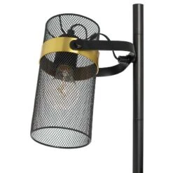 67.25" Echo Black Painted Metal Mesh Three Drum Shade Candlestick Floor Lamp - River Of Goods -Famous Lighting Store GUEST 15669314 7eda 4f49 9a0b ef4943b122d9