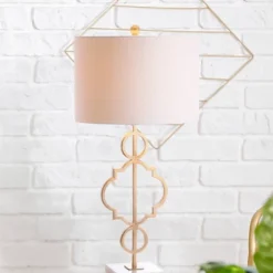 31" Metal July Table Lamp (Includes LED Light Bulb) Gold - JONATHAN Y -Famous Lighting Store GUEST 16311dbe ebf7 4c90 b81c f54bbf54a77d