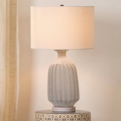 Frosted Glass Table Lamp with Shade Gray - Splendor Home Frosted Glass Table Lamp With Shade Gray - Splendor Home -Famous Lighting Store GUEST 16f7d7bf 0457 4613 8c38 a505be14298a
