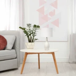 18.11" Traditional Standard Ceramic Dewdrop Table Desk Lamp With Matching Fabric Shade Off-White - Creekwood Home -Famous Lighting Store GUEST 1878afe7 19a6 4354 97e2 464cb1274066