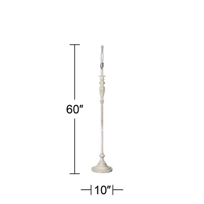 360 Lighting Vintage Chic Floor Lamp 60" Tall Antique White Washed Ivory Brocade Fabric Bell Shade for Living Room Reading Bedroom Office 360 Lighting Vintage Chic Floor Lamp 60" Tall Antique White Washed Ivory Brocade Fabric Bell Shade For Living Room Reading Bedroom Office -Famous Lighting Store GUEST 1902ca1c f703 46c7 aeb1 cab17b708d59