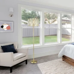 63" Cleo Glam Gold Metal And Faceted Crystal Drum Shade Floor Lamp - River Of Goods 5 63" Cleo Glam Gold Metal And Faceted Crystal Drum Shade Floor Lamp - River Of Goods -Famous Lighting Store GUEST 19ba6faa 98c8 4f6c 9002 0f88766379f3