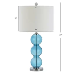 (Set Of 2) 27" Bella Glass Triple Sphere Table Lamp Sky Blue (Includes LED Light Bulb) - JONATHAN Y -Famous Lighting Store GUEST 1a6a9d7f 0119 463d bc11 c9e05c20074b