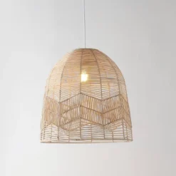 17.5" 1-Light Sofia Farmhouse Coastal Rattan LED Pendant Brown - JONATHAN Y -Famous Lighting Store GUEST 1a7a0c13 8c1c 4446 b805 b9b384eb6fd3