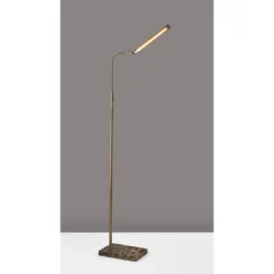 Reader Floor Lamp (Includes LED Light Bulb) Antique Brass - Adesso -Famous Lighting Store GUEST 1fd68767 b014 4127 b91f a02d699d3236