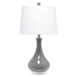 Droplet Table Lamp With Fabric Shade - Lalia Home -Famous Lighting Store GUEST 215eac50 be18 4d06 bce6 76b12375c487