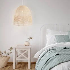 17.5" 1-Light Sofia Farmhouse Coastal Rattan LED Pendant Brown - JONATHAN Y -Famous Lighting Store GUEST 245efae5 6c32 4b1a a14c dd2317ea366b