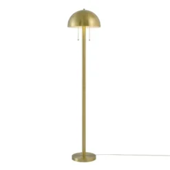 60" Novogratz X Globe Haydel 2-Light Matte Brass Floor Lamp - Globe Electric -Famous Lighting Store GUEST 2528fefa 9f5e 44de a6c2 054e155ed686