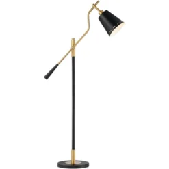 Possini Euro Design Modern Pharmacy Floor Lamp 54" Tall Matte Black Warm Gold Adjustable Metal Shade For Living Room Reading House 8 Possini Euro Design Modern Pharmacy Floor Lamp 54" Tall Matte Black Warm Gold Adjustable Metal Shade For Living Room Reading House -Famous Lighting Store GUEST 25e34b54 65ac 4d1b b9d0 e44ee11b1b12