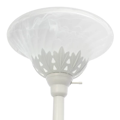 3 Light Floor Lamp with Scalloped Glass Shade White - Elegant Designs 3 Light Floor Lamp With Scalloped Glass Shade White - Elegant Designs -Famous Lighting Store GUEST 2878381f be5c 4062 a094 3390ff100332