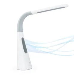 Mount-It! Turcom AirLight Ultrabright LED Desk Lamp With Bladeless Three Speeds Fan Panel | White -Famous Lighting Store GUEST 28d0091f e5a6 45cc 9b6c 178557d1b634
