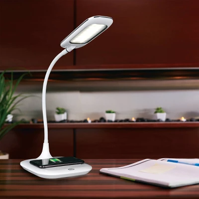 OttLite Desk Lamp with Wireless Charging (Includes LED Light Bulb) - Prevention OttLite Desk Lamp With Wireless Charging (Includes LED Light Bulb) - Prevention -Famous Lighting Store GUEST 2a5d0c85 8de0 42b0 a06e d2b231e6e034