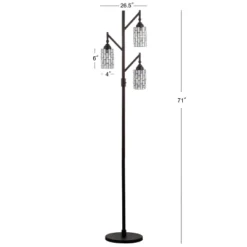 71" Lewis Tiffany Multi Light Floor Lamp (Includes LED Light Bulb) Bronze - JONATHAN Y -Famous Lighting Store GUEST 2adcace6 5867 4a08 8a31 39a509afdeaa