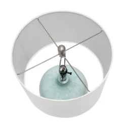 Bayside Horizon Table Lamp With Fabric Shade White/Light Blue - Lalia Home -Famous Lighting Store GUEST 2b4c8518 d03d 4176 8d82 6e3dd47216a4