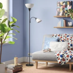 Torchiere With Task Light Floor Lamp - Room Essentials™ -Famous Lighting Store GUEST 2c233459 1a25 418b b125 82ef03fe1371