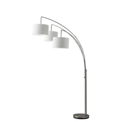 Trinity Arc Lamp Brushed Steel - Adesso -Famous Lighting Store GUEST 2c8ef69d 0deb 4013 9dac 64847cf39420