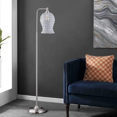 Izzy Iron Floor Lamp (Includes LED Light Bulb) Nickel - Safavieh Izzy Iron Floor Lamp (Includes LED Light Bulb) Nickel - Safavieh -Famous Lighting Store GUEST 2cca542b 4600 49d0 b7d1 73cfde09aa1a