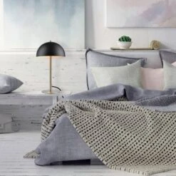 15" Luna Desk Lamp With Brass Accents Matte Black - Globe Electric