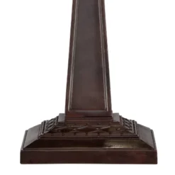 Robert Louis Tiffany Budding Branch Mission Table Lamp 24" High Bronze With Table Top Dimmer Art Glass Square Shade For Bedroom Living Room Bedside -Famous Lighting Store GUEST 2ff9a02b a762 427e 947c af71c3b9c3e5