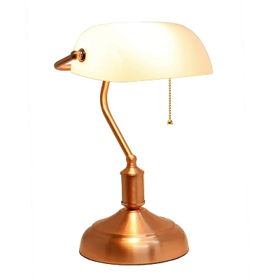 Executive Banker's Desk Lamp with Glass Shade Rose Gold - Simple Designs Executive Banker's Desk Lamp With Glass Shade Rose Gold - Simple Designs -Famous Lighting Store GUEST 30025a4b a27f 4767 9a06 784ddc1456d3