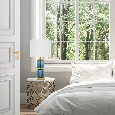 19.5" Vivian Cylinder Base Table Lamp Blue/Gold - River of Goods 19.5" Vivian Cylinder Base Table Lamp Blue/Gold - River Of Goods -Famous Lighting Store GUEST 3069c1bb 20b7 466f 8c55 1f9107511923