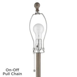 Regency Hill Traditional Buffet Table Lamps 28" Tall Set Of 2 Natural Candlestick Cream Bell Shade For Dining Room -Famous Lighting Store GUEST 322a8d2e d6df 4454 8881 c35097c2c92b