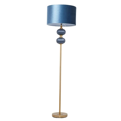 Fabric Floor Lamp with Drum Shade Blue - Olivia & May Fabric Floor Lamp With Drum Shade Blue - Olivia & May -Famous Lighting Store GUEST 34c9b419 0afb 41b6 8c4f 632f9f6577b6