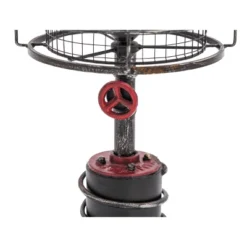 10" X 21" Industrial Accent Lamp With Iron Wire Cage Shade Red/Black - Olivia & May 5 10" X 21" Industrial Accent Lamp With Iron Wire Cage Shade Red/Black - Olivia & May -Famous Lighting Store GUEST 36388684 7dc9 4004 a4ba b401d0c9ff7b