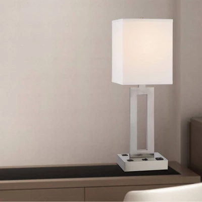 Transitional Metal Task Lamp with 1 Outlet and 2 USB Ports Black - Cal Lighting Transitional Metal Task Lamp With 1 Outlet And 2 USB Ports Black - Cal Lighting -Famous Lighting Store GUEST 36cde779 bdff 4b23 a52c 7bf11b48d3a5