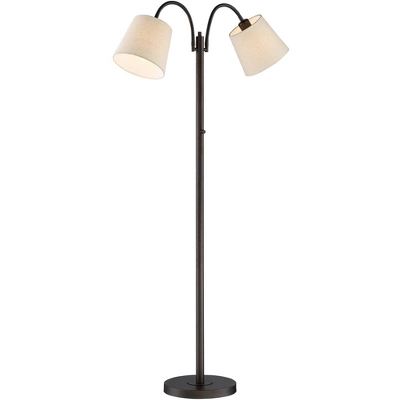 360 Lighting Modern Floor Lamp 56" Tall Dark Bronze Twin Arm Adjustable Gooseneck Neutral Cotton Drum Shade for Living Room Reading Bedroom 360 Lighting Modern Floor Lamp 56" Tall Dark Bronze Twin Arm Adjustable Gooseneck Neutral Cotton Drum Shade For Living Room Reading Bedroom -Famous Lighting Store GUEST 3702bce5 980e 43f0 ace9 255c4d132c50